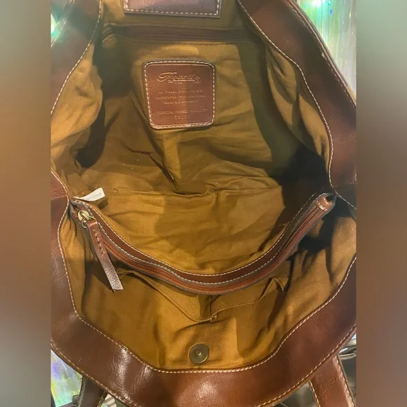 EUC Fossil Striped Shoulder Bag Purse - Picture 4 of 6